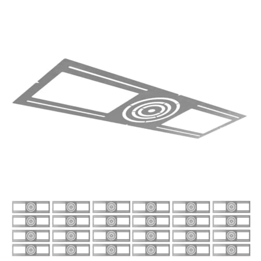 24 Pack New Construction Mounting Plate with Symmetric Round Hole - 3-4-6" Flat Steel Rough-in Wafer Light Bracket LED Recessed
24 Pack New Construction Mounting Plate with Symmetric Round Hole - 3-4-6" Flat Steel Rough-in Wafer Light Bracket LED Recessed