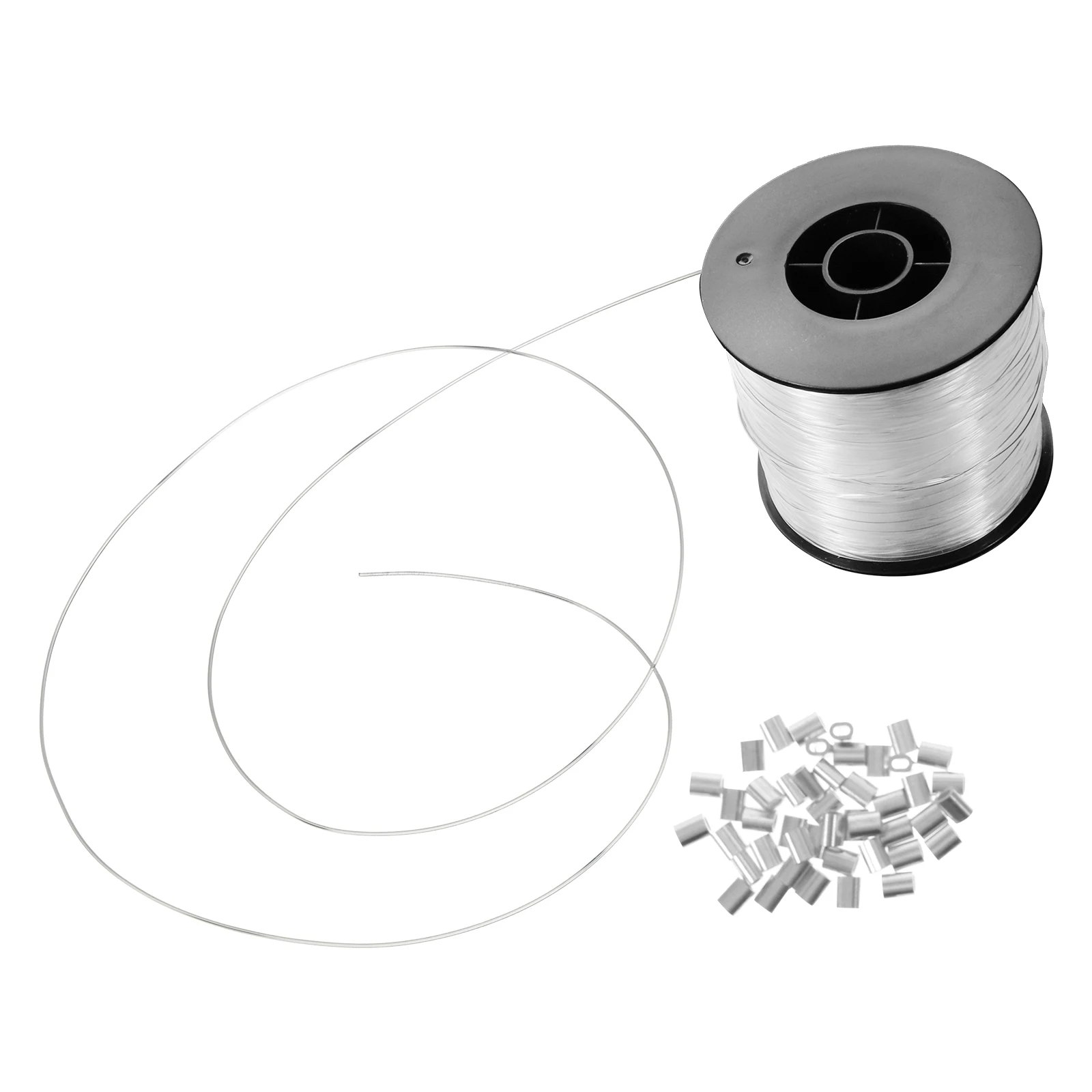 6 DIY Nylon Clear Fishing Wire With Aluminum Crimping Sleeves Thread Set 200M Clear Fishing Line Wire 60 Aluminum for Decor
6 DIY Nylon Clear Fishing Wire With Aluminum Crimping Sleeves Thread Set 200M Clear Fishing Line Wire 60 Aluminum for Decor