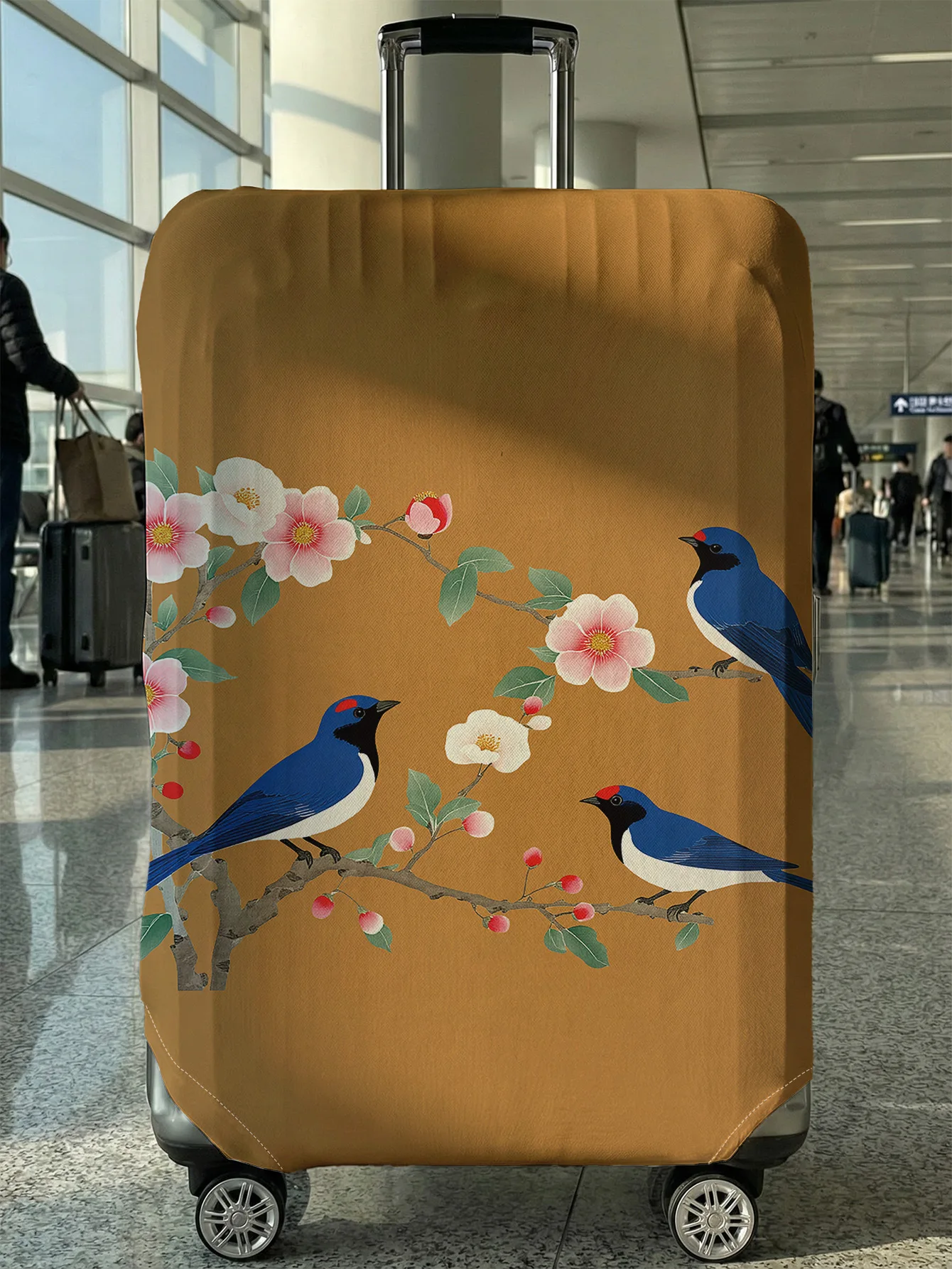 Chinese Style Bird and Flower Print Luggage Cover, Suitable for 18-32 Inch Luggage Cover, Luggage Handle Glove, Travel Accessori
Chinese Style Bird and Flower Print Luggage Cover, Suitable for 18-32 Inch Luggage Cover, Luggage Handle Glove, Travel Accessori