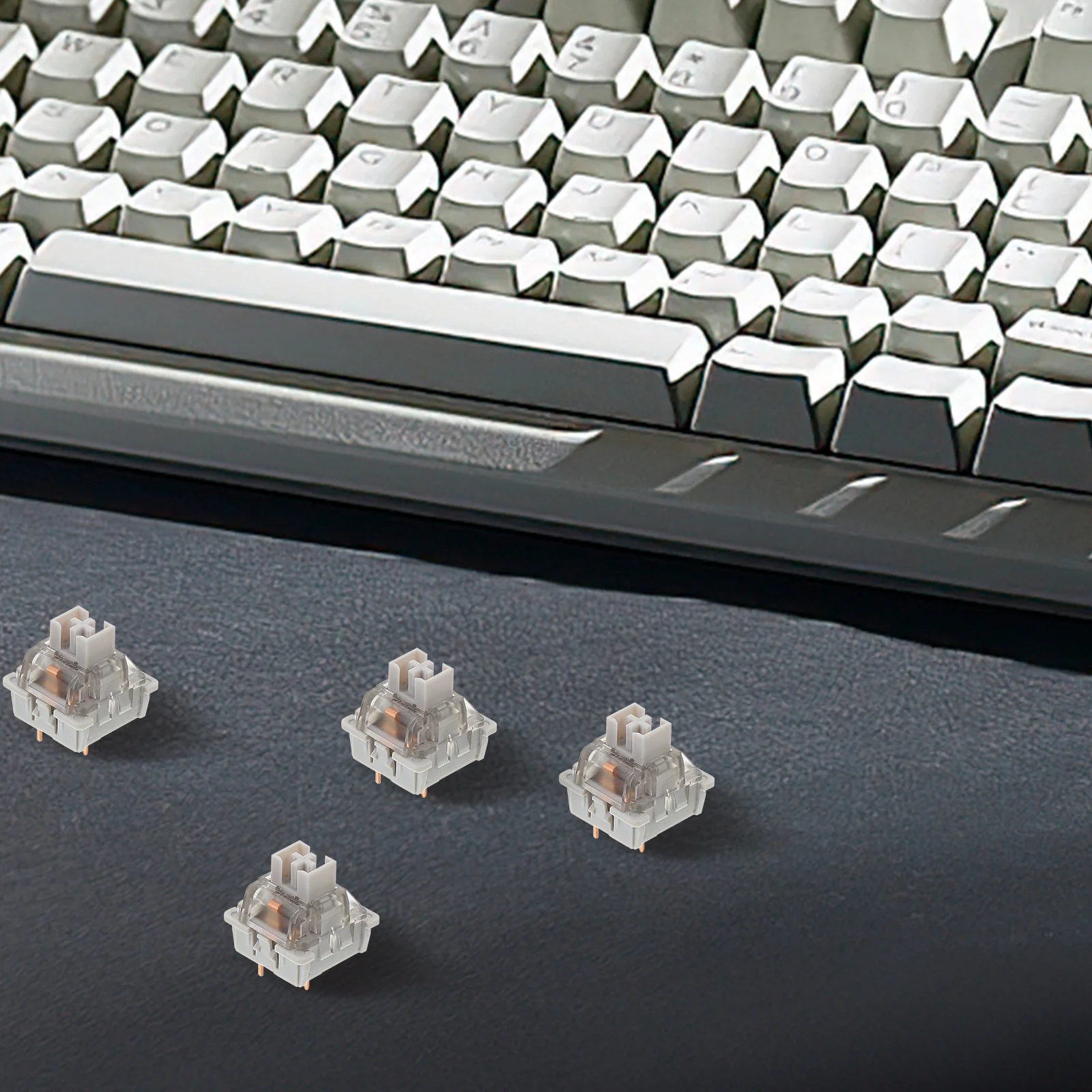 10Pcs Mechanical Keyboard Switch Linear Smooth Three-Legged Stable Replacement Parts Gaming Keyboard Accessories