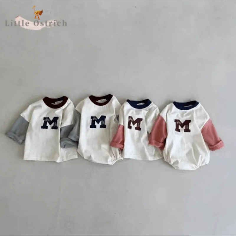 Newborn Baby Girl Boy Cotton Romper Infant Toddler Child Long Sleeve Patchwork Jumpsuit Letter Pullover Baby Clothes 3-18M
Newborn Baby Girl Boy Cotton Romper Infant Toddler Child Long Sleeve Patchwork Jumpsuit Letter Pullover Baby Clothes 3-18M