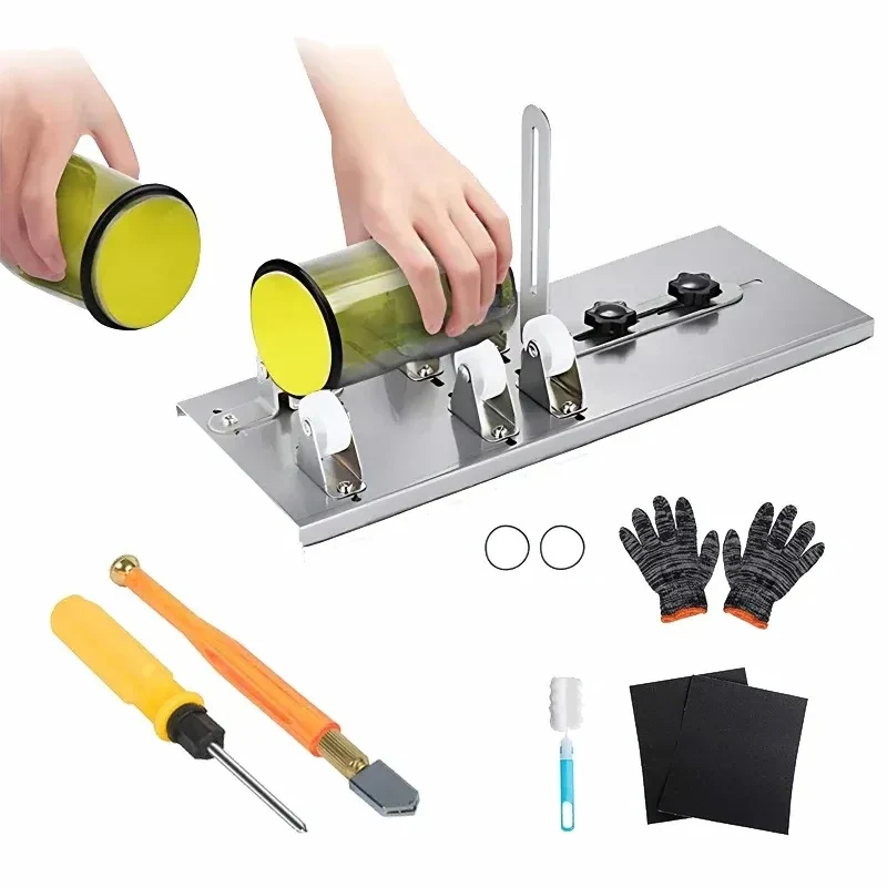 DIY Glass Bottle Cutter Tool Square Round Wine Beer Glass Sculptures Cutter Machine for Beer Glass Cutting Bottles Holder
DIY Glass Bottle Cutter Tool Square Round Wine Beer Glass Sculptures Cutter Machine for Beer Glass Cutting Bottles Holder