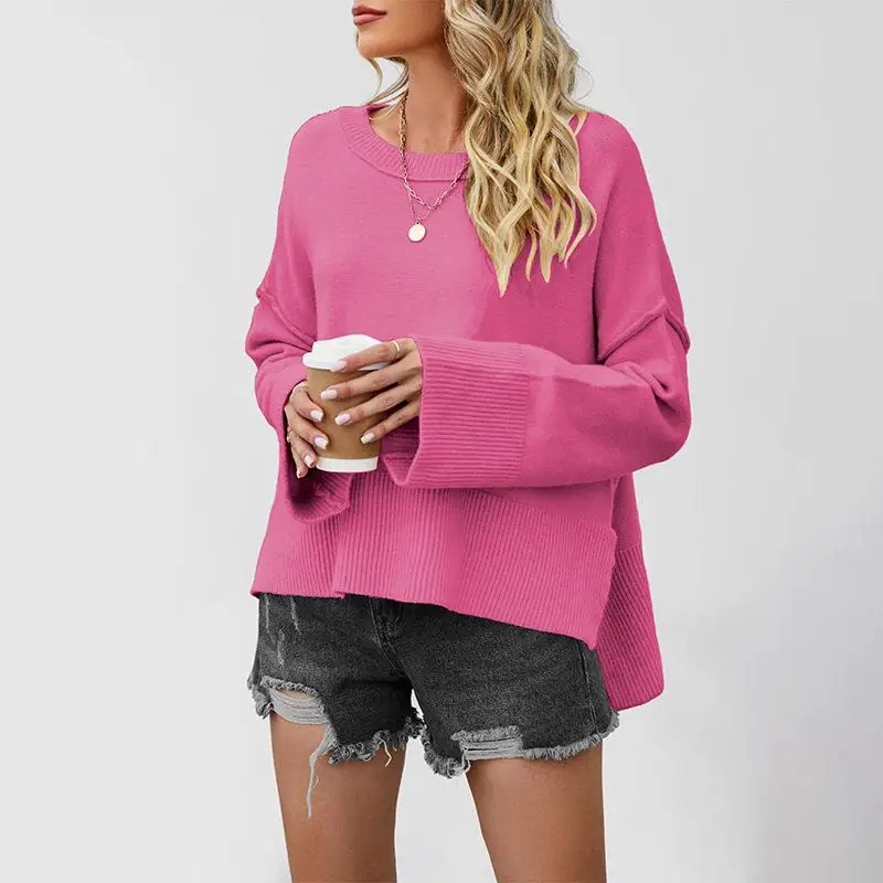 Street Style round Neck Bell Sleeve Pure Color Knitted Sweater Women's Loose Fit Long Sleeve Winter New Arrival Fashion
Street Style round Neck Bell Sleeve Pure Color Knitted Sweater Women's Loose Fit Long Sleeve Winter New Arrival Fashion
