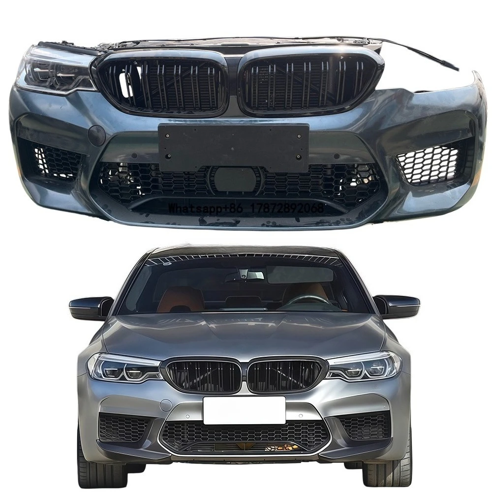 Original Front Bumper Assembly for M5 F90, Including Front and Rear Bumpers, Hood, Fenders, and Body Kit (2018-2019).
Original Front Bumper Assembly for M5 F90, Including Front and Rear Bumpers, Hood, Fenders, and Body Kit (2018-2019).