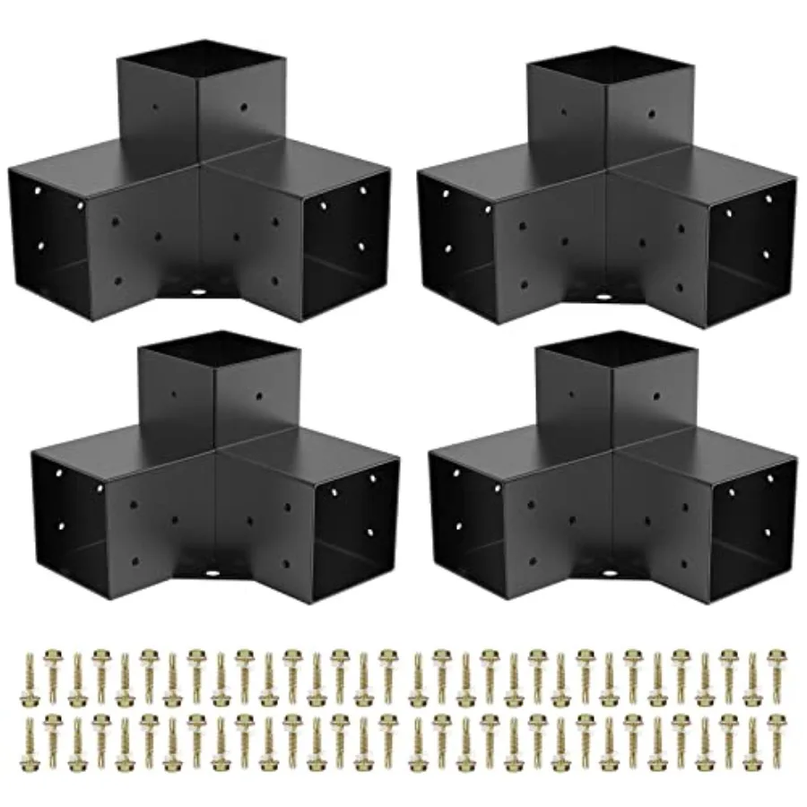 Woodworks Pergola pergola Brackets 3-Way Right Angle Corner Bracket DIY Elevated Wood Stand 4PACK with Screws for 4x4 Actual: 3
Woodworks Pergola pergola Brackets 3-Way Right Angle Corner Bracket DIY Elevated Wood Stand 4PACK with Screws for 4x4 Actual: 3