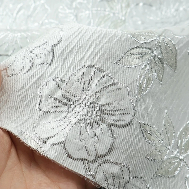 Spring Summer Stiff Bright Silk Jacquard Fabric for Dress Coat Cheongsam Clothing Design Cloth Diy By The Meter Sewing Material
Spring Summer Stiff Bright Silk Jacquard Fabric for Dress Coat Cheongsam Clothing Design Cloth Diy By The Meter Sewing Material