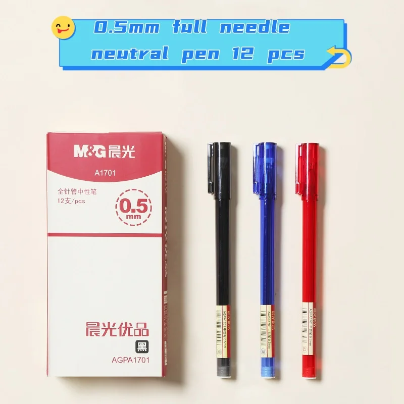 M&G 0,5 мм нейтральная ручка с полной иглой для письма, тестирования на плавность, офисного кабинета, 12 шт.
M&G 0,5 мм нейтральная ручка с полной иглой для письма, тестирования на плавность, офисного кабинета, 12 шт.