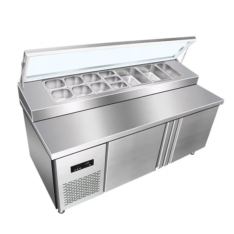 Three-Door Stainless Steel Table Top Salad Chiller Electric Buffet Food Warmer
Three-Door Stainless Steel Table Top Salad Chiller Electric Buffet Food Warmer