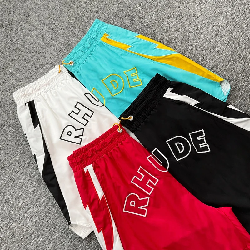 American Summer Hip-hop Rhude Casual Shorts Men Women High Quality Letter Embroidery Pattern Sports Shorts
American Summer Hip-hop Rhude Casual Shorts Men Women High Quality Letter Embroidery Pattern Sports Shorts