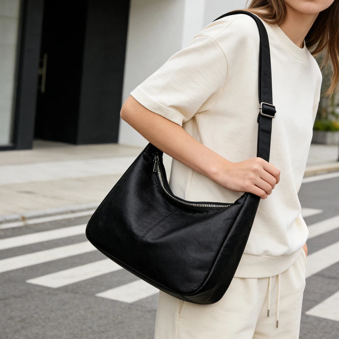 Новая французская простая черная кожаная сумка-кроссбоди 2026 года: хит продаж, изысканная и универсальная женская деловая сумка через плечо
Новая французская простая черная кожаная сумка-кроссбоди 2026 года: хит продаж, изысканная и универсальная женская деловая сумка через плечо