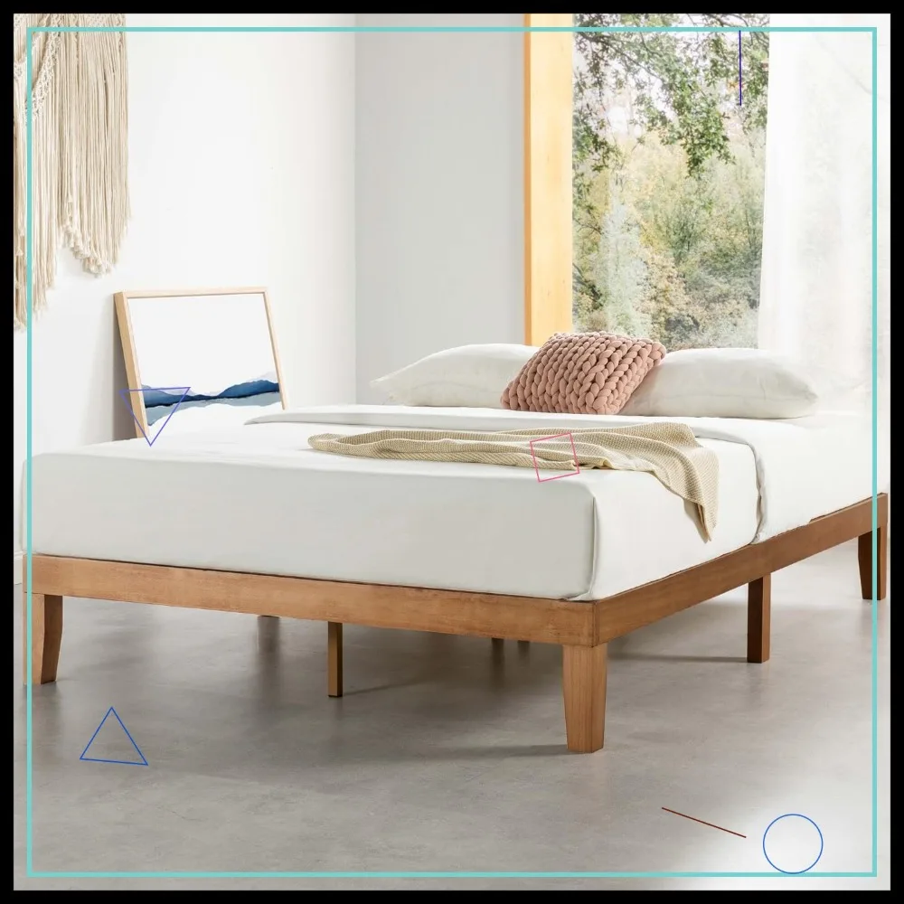 12 Inch Solid Wood Platform Bed with Wooden Slats, No Box Spring Needed, Easy Assembly, Queen, Pine
12 Inch Solid Wood Platform Bed with Wooden Slats, No Box Spring Needed, Easy Assembly, Queen, Pine