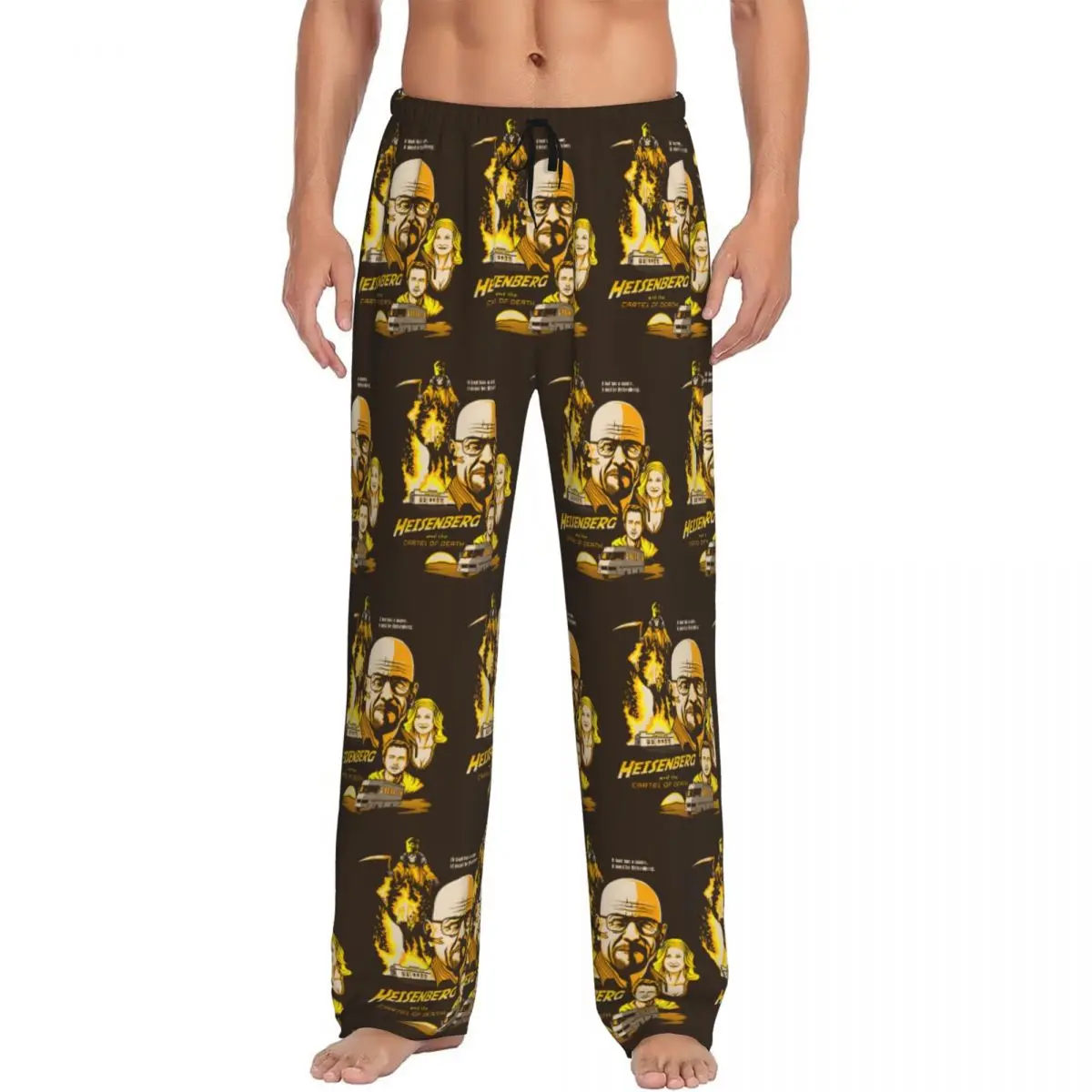 Custom Breaking Bad Pajama Pants Sleepwear for Men Elastic Waistband TV Show Sleep Lounge Bottoms with Pockets
Custom Breaking Bad Pajama Pants Sleepwear for Men Elastic Waistband TV Show Sleep Lounge Bottoms with Pockets