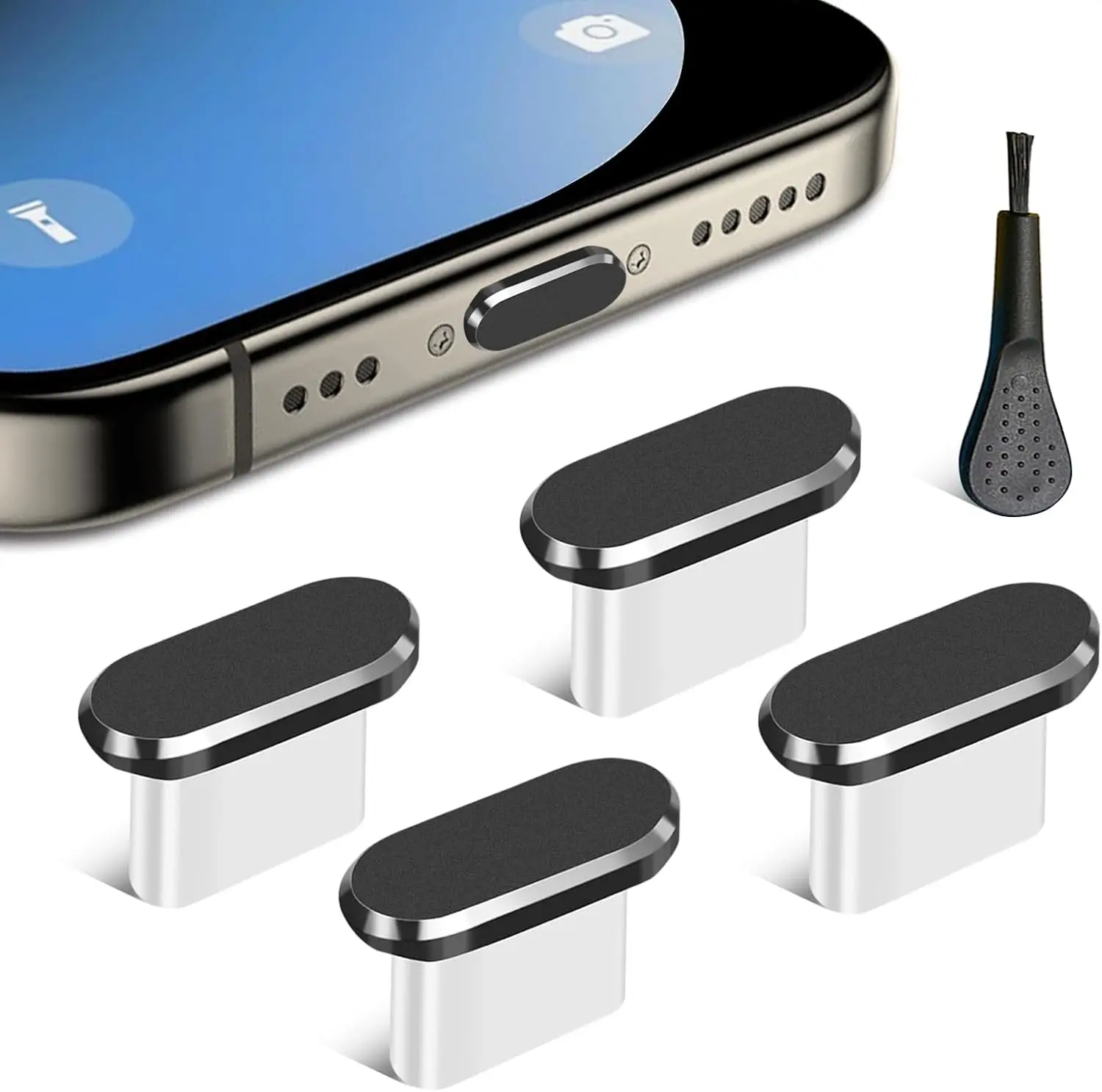 4Pcs USB C Dust Plug With Cleaning Brush Anti Dust USB-C Plug Cover Charging Port Cover Caps For Samsung Xiaomi All Type C Phone
4Pcs USB C Dust Plug With Cleaning Brush Anti Dust USB-C Plug Cover Charging Port Cover Caps For Samsung Xiaomi All Type C Phone