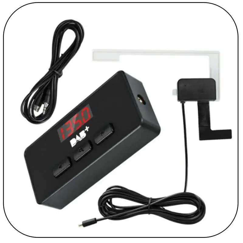 DAB + Антенна с USB-адаптером Приемник Android Автомобильный стереоплеер Автомобильный GPS-приемник DAB+ Приемник сигнала для универсальных деталей
DAB + Антенна с USB-адаптером Приемник Android Автомобильный стереоплеер Автомобильный GPS-приемник DAB+ Приемник сигнала для универсальных деталей
