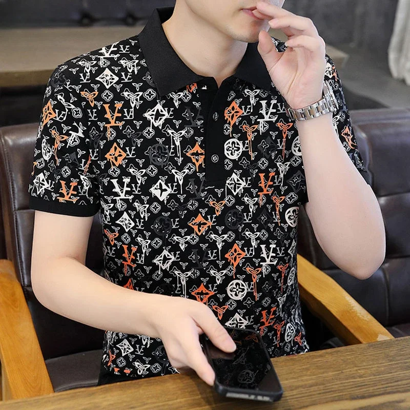 Summer Polo New Fashion Casual Korean Men's Short-Sleeved T-shirt Half-Sleeved Lapel Men's Top
Summer Polo New Fashion Casual Korean Men's Short-Sleeved T-shirt Half-Sleeved Lapel Men's Top