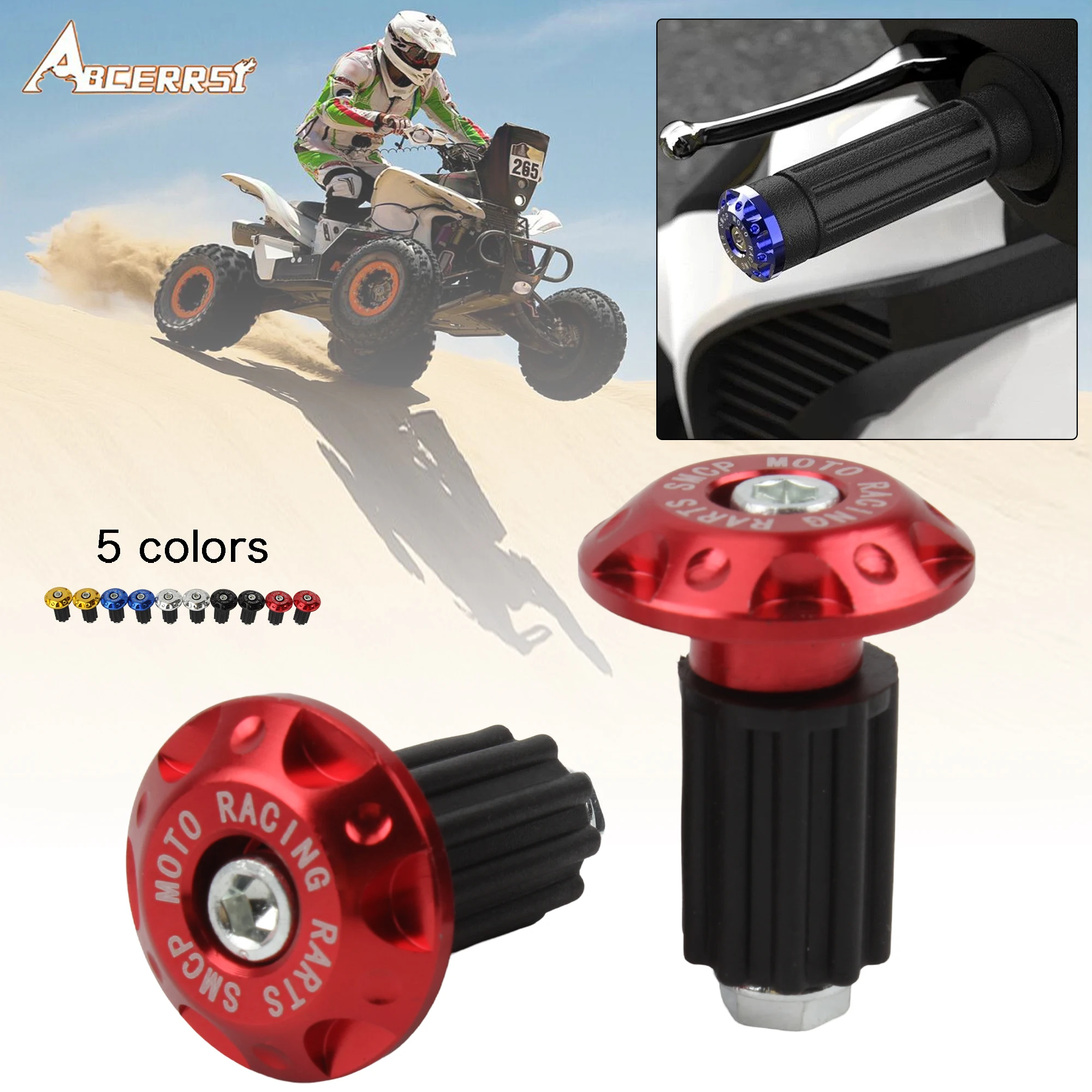 ATV UTV Motorcycle Handlebar End Plug Grip for KTM Kawasaki Honda Yamaha Universal Handlebar Plug Cover Modified Accessories
ATV UTV Motorcycle Handlebar End Plug Grip for KTM Kawasaki Honda Yamaha Universal Handlebar Plug Cover Modified Accessories