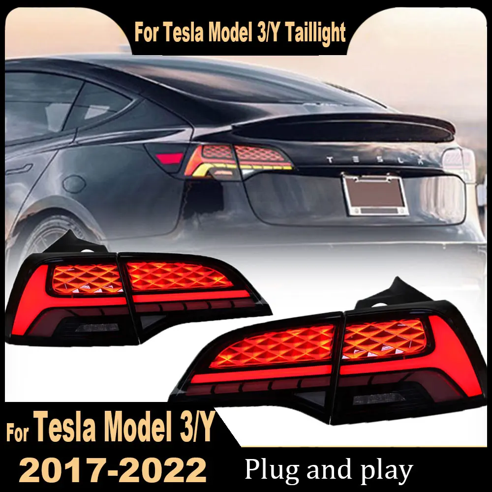 Car Full LED Tail Lights For Tesla Model 3/Y 2017 2018 2019 2020 2021-2023 StartUp Animation Rear Lamp DRL Signal Plug And Play
Car Full LED Tail Lights For Tesla Model 3/Y 2017 2018 2019 2020 2021-2023 StartUp Animation Rear Lamp DRL Signal Plug And Play