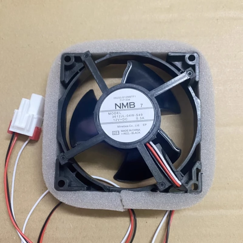 Suitable for Samsung refrigerator cooling fan NMB-MAT MODEL 3612JL-04W-S49 12V 0.3A 9.2cm
Suitable for Samsung refrigerator cooling fan NMB-MAT MODEL 3612JL-04W-S49 12V 0.3A 9.2cm