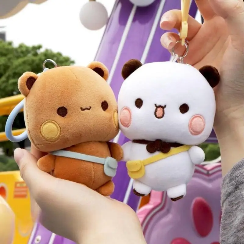 New plush keychain, cute cartoon bear panda stuffed doll pendant, soft plush bag hanging, cute couple keychain
New plush keychain, cute cartoon bear panda stuffed doll pendant, soft plush bag hanging, cute couple keychain