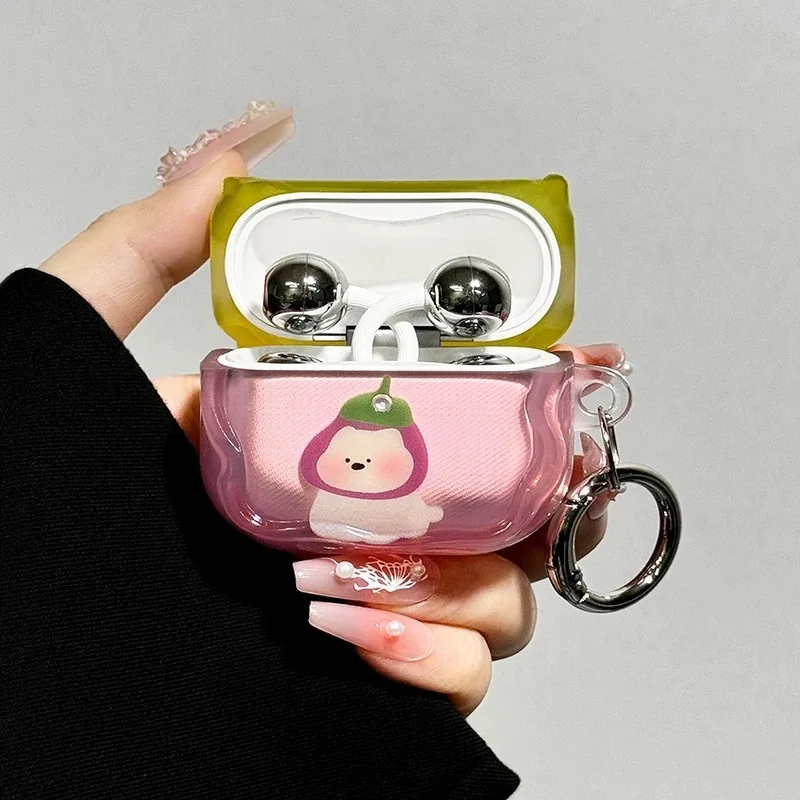 Cute Pink Eggplant Headgear Puppy Earphone Case for Huawei FreeClip 2 Freebuds 6i SE2 SE3 Protecitve Cover TPU Funda with Ring
Cute Pink Eggplant Headgear Puppy Earphone Case for Huawei FreeClip 2 Freebuds 6i SE2 SE3 Protecitve Cover TPU Funda with Ring