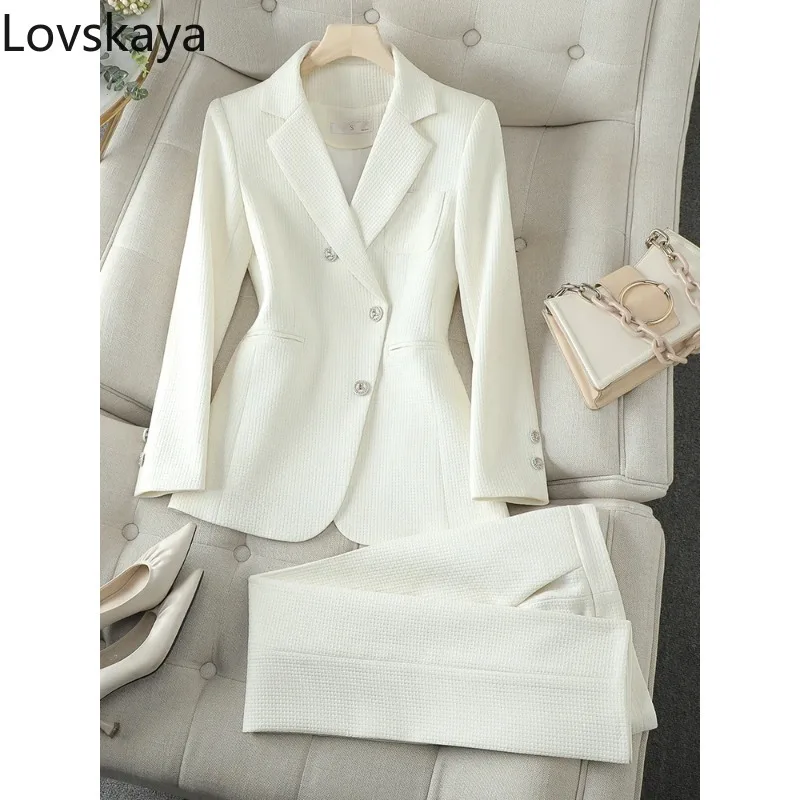 Coffee Business Work Wear 2 Piece Set Black Formal Pant Suit Ladies Women Female Blazer Jacket And Trouser
Coffee Business Work Wear 2 Piece Set Black Formal Pant Suit Ladies Women Female Blazer Jacket And Trouser