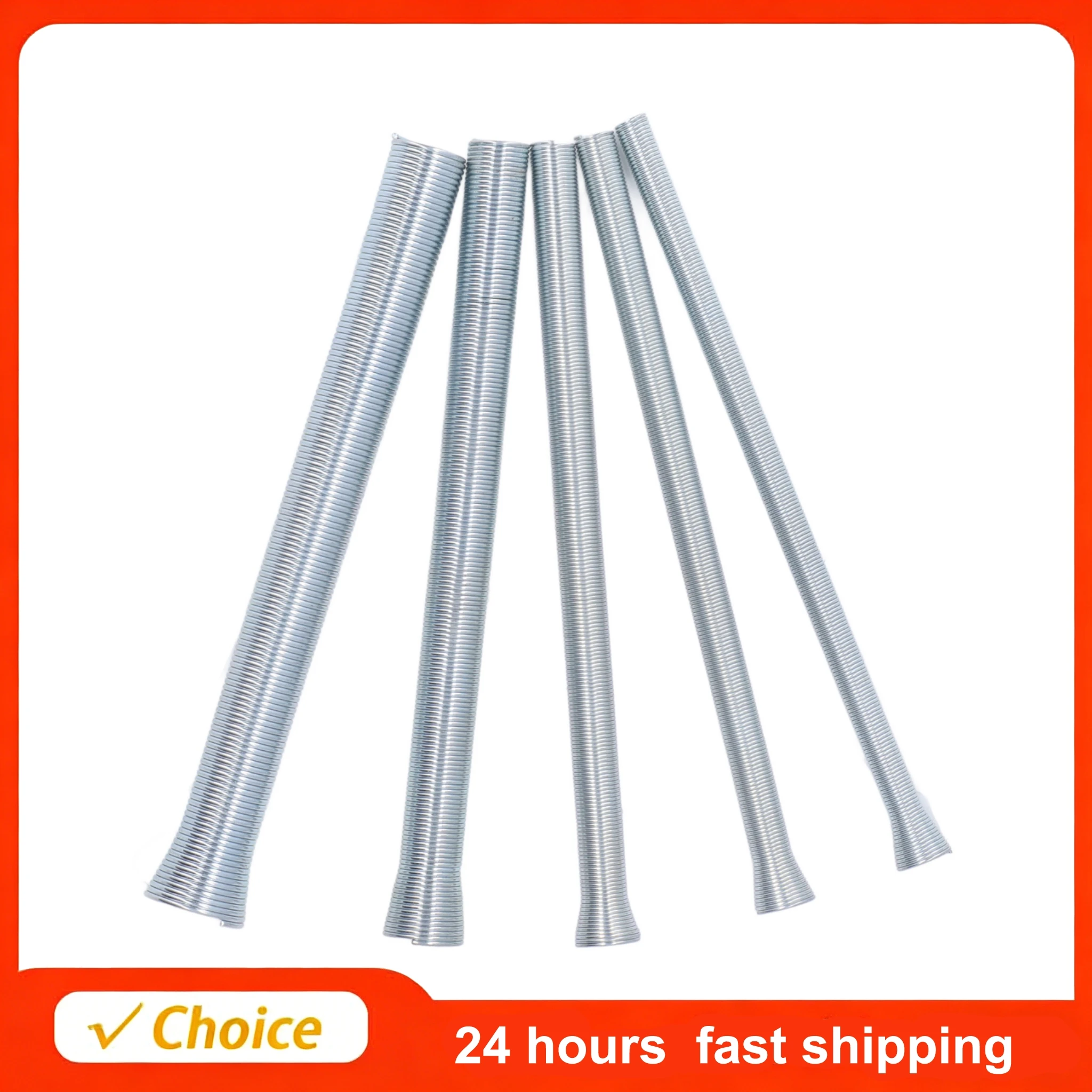 Spring Tube Bender Set Hand Tool 5/8in 1/2in 3/8in 5/16in 1/4in Spring Bender Tool for Copper Aluminum Thin Wall Steel Tubing
Spring Tube Bender Set Hand Tool 5/8in 1/2in 3/8in 5/16in 1/4in Spring Bender Tool for Copper Aluminum Thin Wall Steel Tubing