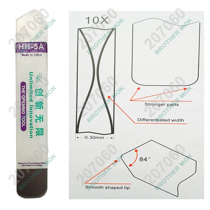 HH-5A Good Quality Soft Thin Styles Repair Pry Mobile Computer Screen to Opening Tools Steel Blade Wrench 500pcs/lot 
HH-5A Good Quality Soft Thin Styles Repair Pry Mobile Computer Screen to Opening Tools Steel Blade Wrench 500pcs/lot