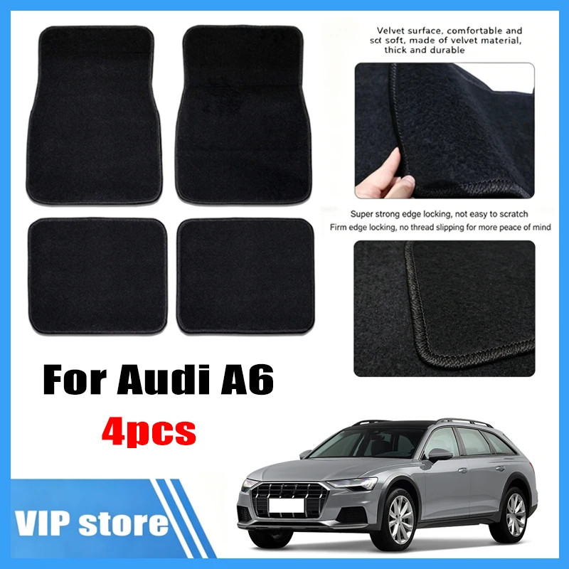 4pcs Car Floor Mats All-Weather Easy To Clean Durable Anti-Slip Interior Protection Floor Liners For Audi A6 Accessories
4pcs Car Floor Mats All-Weather Easy To Clean Durable Anti-Slip Interior Protection Floor Liners For Audi A6 Accessories