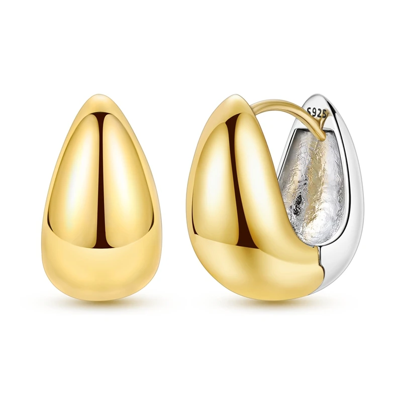 925 Sterling Silver Gold Silver Dual Color Water Droplets Women Earrings Brilliant Wedding Engagement Star Earrings Jewelry Gift
925 Sterling Silver Gold Silver Dual Color Water Droplets Women Earrings Brilliant Wedding Engagement Star Earrings Jewelry Gift