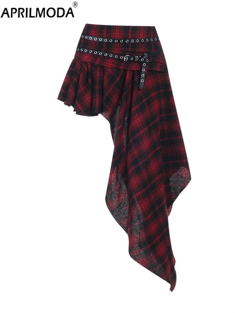 Harajuku Tassle Irregular Mini Gothic Red Plaid Print Hot Girl Skirt High Waist Dark Hotsweet Cosplay A Line Bandage Punk Skirts
Harajuku Tassle Irregular Mini Gothic Red Plaid Print Hot Girl Skirt High Waist Dark Hotsweet Cosplay A Line Bandage Punk Skirts