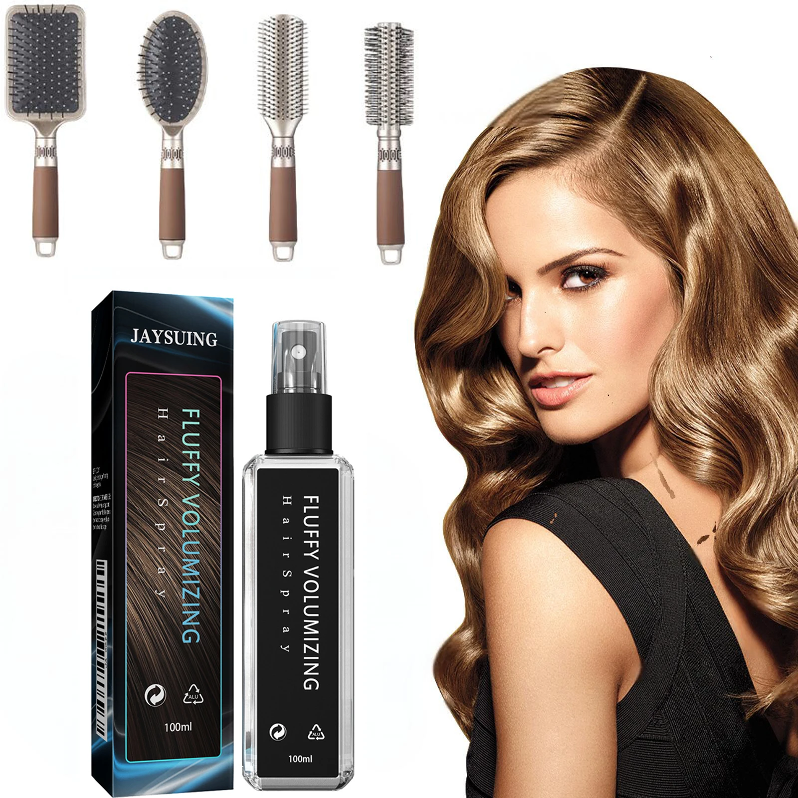 Спрей для укладки волос + набор инструментов для парикмахерской, увлажняющий, ароматный и стойкий, мгновенная красота делает волосы легким укладке.
Спрей для укладки волос + набор инструментов для парикмахерской, увлажняющий, ароматный и стойкий, мгновенная красота делает волосы легким укладке.