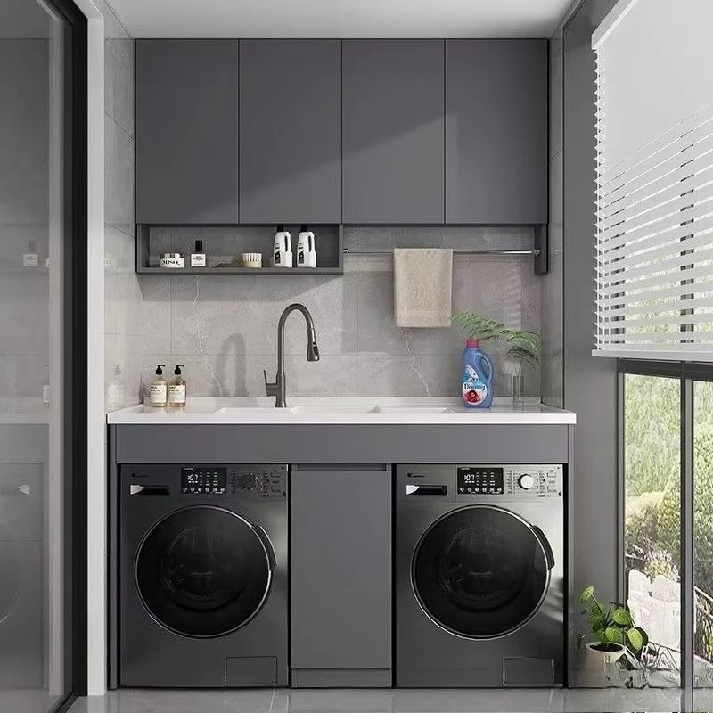 All-aluminum honeycomb aluminum washing machine balcony cabinet integrated combination set washing machine dryer
All-aluminum honeycomb aluminum washing machine balcony cabinet integrated combination set washing machine dryer