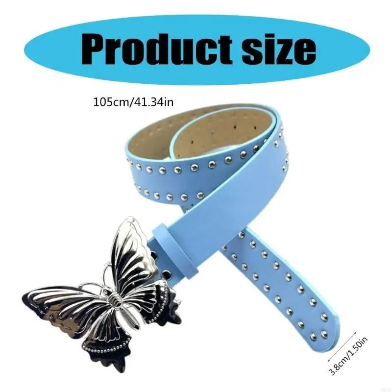 B95F Adjustable PU Leather Belt with Butterfly Holiday Styles Waistband Softable Belt for Daily Wear and Special Occasion
B95F Adjustable PU Leather Belt with Butterfly Holiday Styles Waistband Softable Belt for Daily Wear and Special Occasion