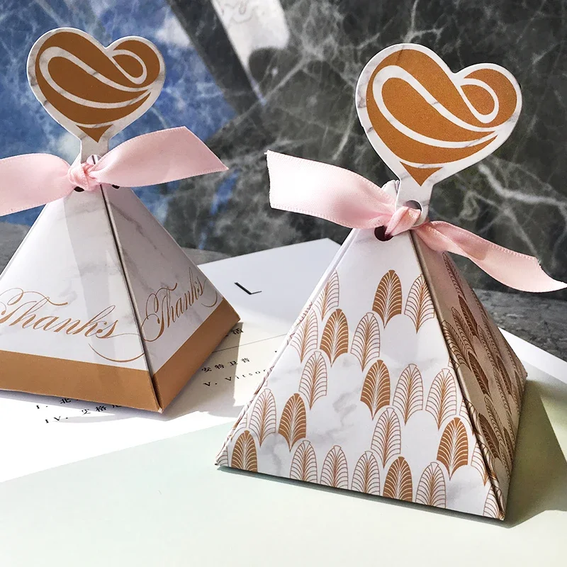100pcs Triangular Pyramid European Brown Marble pattern Candy Boxes Wedding Favors Birthday Party Thanks gift box
100pcs Triangular Pyramid European Brown Marble pattern Candy Boxes Wedding Favors Birthday Party Thanks gift box