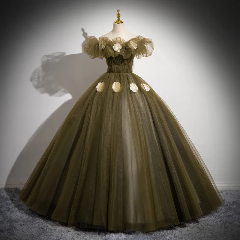 Customized Ball Gown Quinceanera Dresses Tulle 3D Flowers Prom Birthday Party Gowns Formal Vestido De Anos Sweet 16
Customized Ball Gown Quinceanera Dresses Tulle 3D Flowers Prom Birthday Party Gowns Formal Vestido De Anos Sweet 16