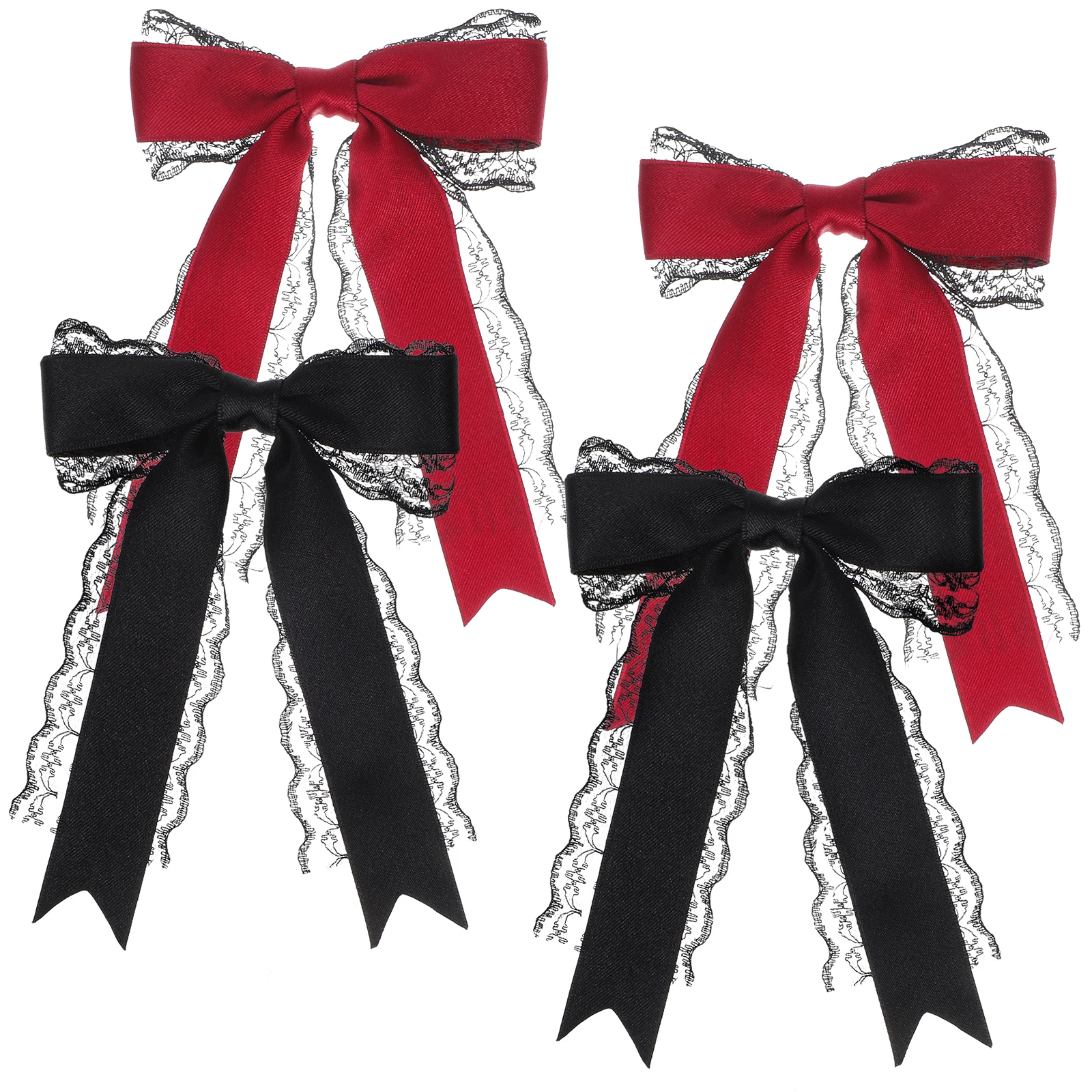 4 Pcs Girls Hair Bows Long Tail Ribbon Elegant Lace Design Black Clips Women Bridesmaid Bridal Flower Girl Bow Maid Headpiece
4 Pcs Girls Hair Bows Long Tail Ribbon Elegant Lace Design Black Clips Women Bridesmaid Bridal Flower Girl Bow Maid Headpiece