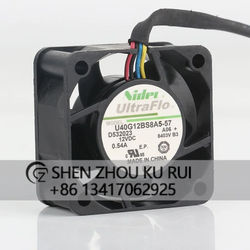 Nidec 5V 24V 48V DC 12V 0.54A U40G12BS8A5-57 AC EC 4020 40X40X20MM 4CM Power source inverter switch speed regulation Cooling fan
Nidec 5V 24V 48V DC 12V 0.54A U40G12BS8A5-57 AC EC 4020 40X40X20MM 4CM Power source inverter switch speed regulation Cooling fan