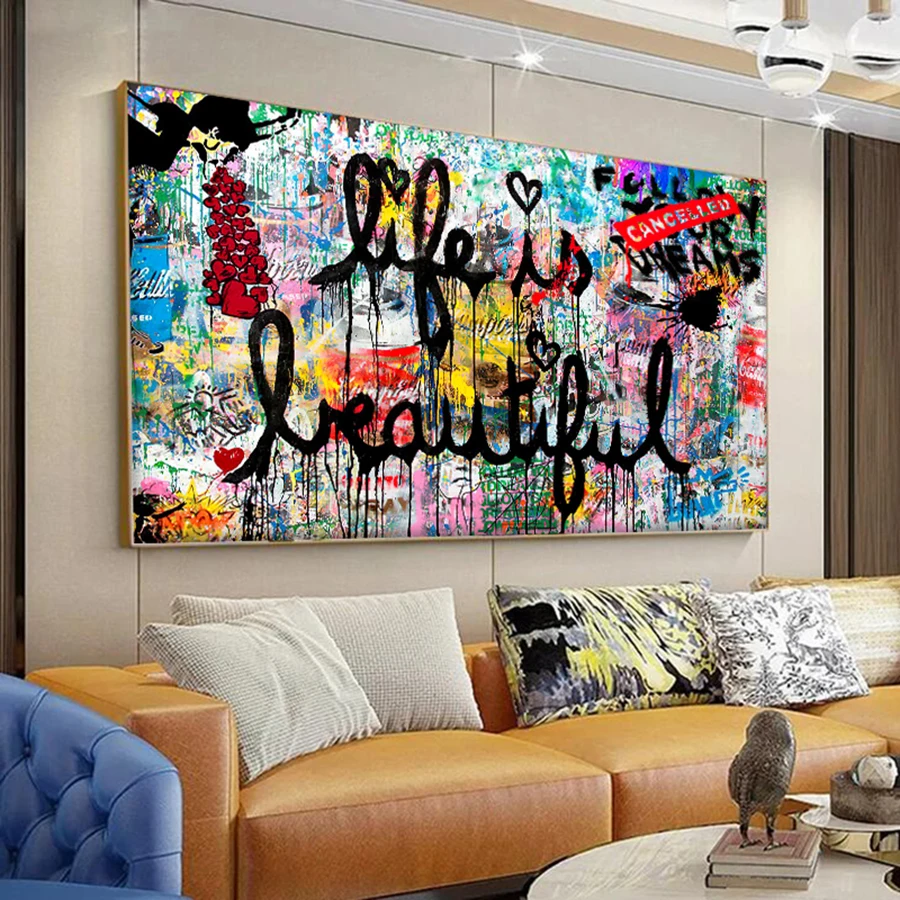 Street Graffiti Art Life Is Beautiful Diamond Painting DIY Full Square Diamond Mosaic Embroidery Artwork Wall Picture Home Decor
Street Graffiti Art Life Is Beautiful Diamond Painting DIY Full Square Diamond Mosaic Embroidery Artwork Wall Picture Home Decor