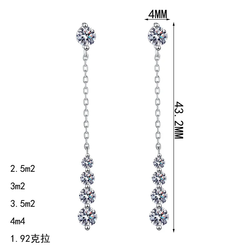 AZ1481-E Lefei Fashion Color D Diamond-set Classic Moissanite Design Tassel Earrings Charms Women s925 Silver Party Jewelry Gift
AZ1481-E Lefei Fashion Color D Diamond-set Classic Moissanite Design Tassel Earrings Charms Women s925 Silver Party Jewelry Gift