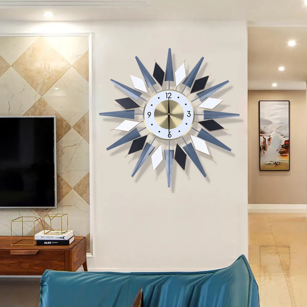 23.6 Inch Modern Large Decorative Wall Clock Silent Non Ticking, Battery Operated Sun Wall Clock, Retro Star VWall Clock Decor
23.6 Inch Modern Large Decorative Wall Clock Silent Non Ticking, Battery Operated Sun Wall Clock, Retro Star VWall Clock Decor