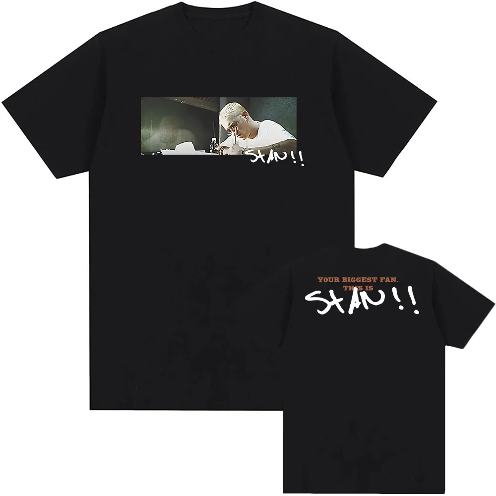 EMINEM STANS GFX BIGGEST FAN TEE Хлопковые мужские футболки с короткими рукавами Повседневная мода Унисекс Уличная одежда Хип-хоп Мужская одежда Футболка
EMINEM STANS GFX BIGGEST FAN TEE Хлопковые мужские футболки с короткими рукавами Повседневная мода Унисекс Уличная одежда Хип-хоп Мужская одежда Футболка