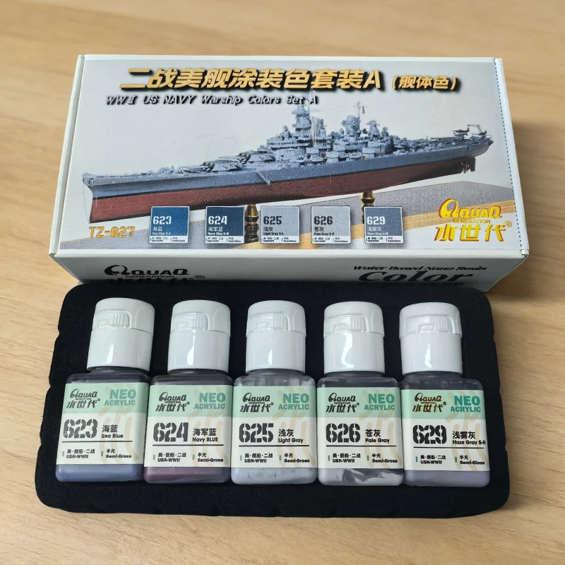 Water-Based Nano Resin Paint Set 5 Color US Navy Warship Model Building Water-Based Pigment For Scale Model Hobbyists
Water-Based Nano Resin Paint Set 5 Color US Navy Warship Model Building Water-Based Pigment For Scale Model Hobbyists