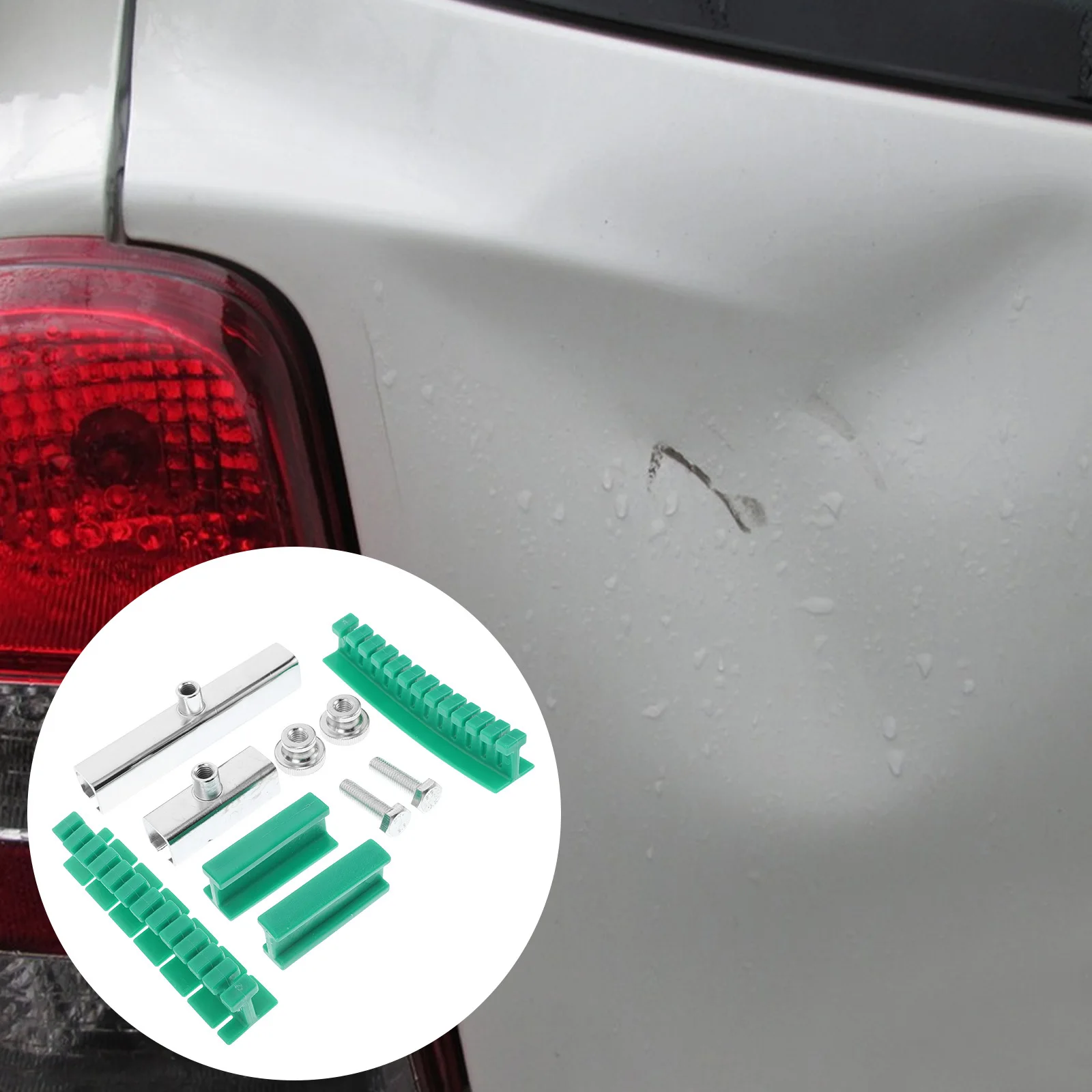 Auto Body Repair Kit Heavy Duty Dent Puller Tool Set for Quick Vehicle Dent Fix Small and Large Hail Damage Removal Tools
Auto Body Repair Kit Heavy Duty Dent Puller Tool Set for Quick Vehicle Dent Fix Small and Large Hail Damage Removal Tools