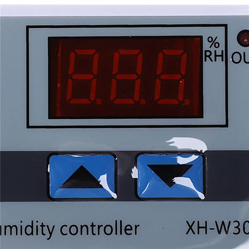 A7THK-6X XH-W3005 AC 110-220V 10A Digital Humidity Controller 0-99%RH Humidity Regulator With Humidity Sensor
A7THK-6X XH-W3005 AC 110-220V 10A Digital Humidity Controller 0-99%RH Humidity Regulator With Humidity Sensor