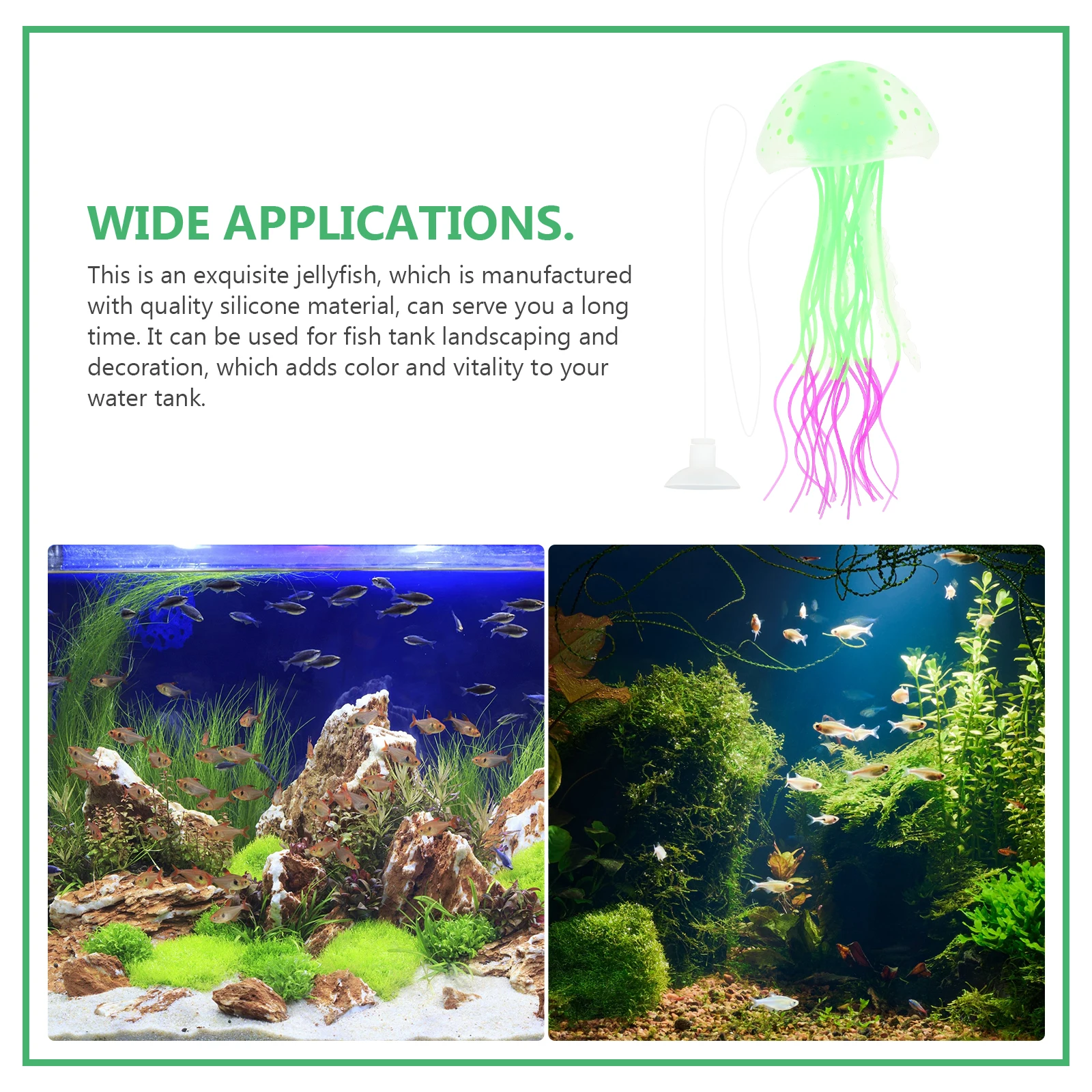 Vibrant Fake Jellyfish for Aquarium Glowing Silicone Jellyfish Decor Realistic Fish Tank Ornament Long-Lasting Supply
Vibrant Fake Jellyfish for Aquarium Glowing Silicone Jellyfish Decor Realistic Fish Tank Ornament Long-Lasting Supply