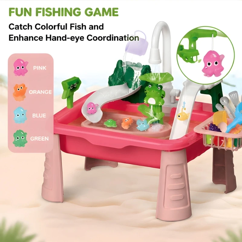 Kids Water Table With Fishing Game And Sink Play Set For Boys Girls Ages 1 3 Electric Water Toy 15UB
Kids Water Table With Fishing Game And Sink Play Set For Boys Girls Ages 1 3 Electric Water Toy 15UB