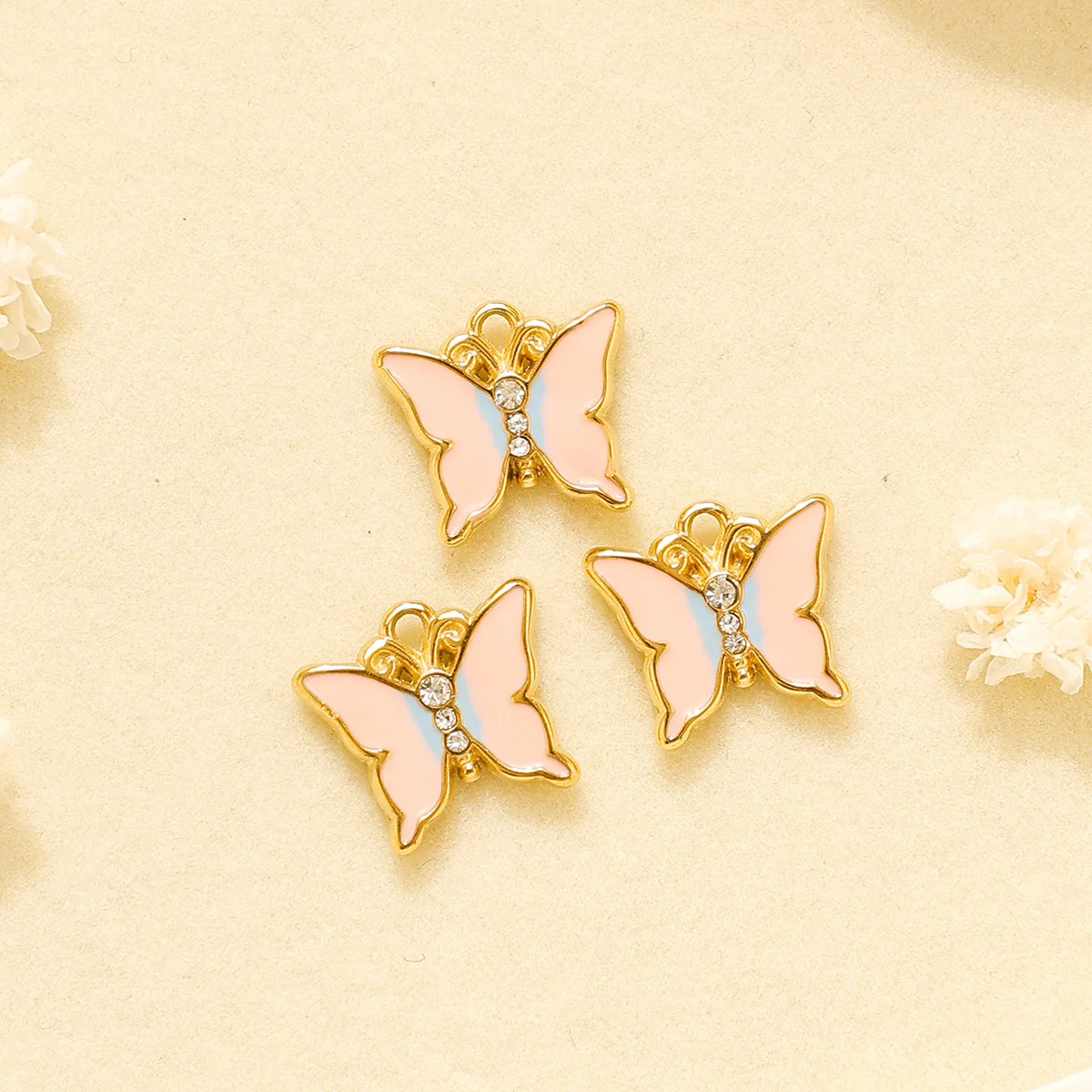 5pcs Handmade Butterfly Pendant Charms Golden Color Necklace Earrings Bracelet Pendant Connectors Diy Jewelry Making Accessories
5pcs Handmade Butterfly Pendant Charms Golden Color Necklace Earrings Bracelet Pendant Connectors Diy Jewelry Making Accessories