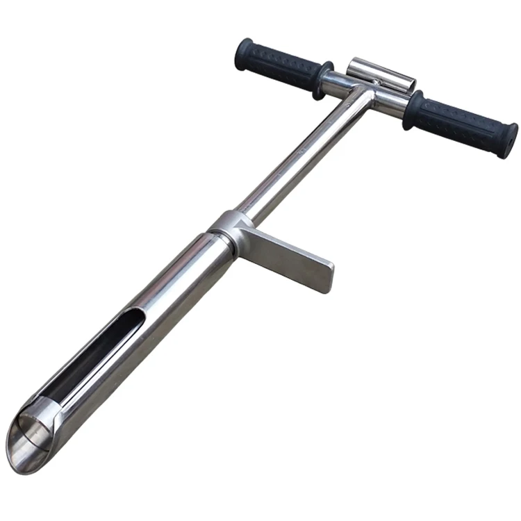 Soil Sampler Probe Steel Tubular T-Style Garden Soil Test Kits