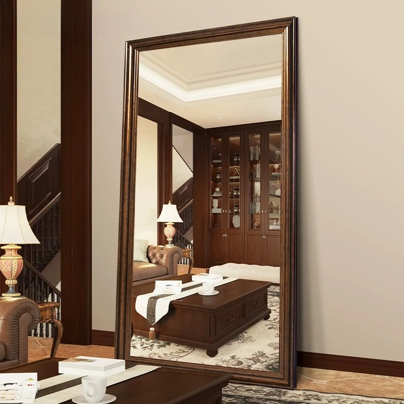 Home clothing store vertical retro wall-mounted full-length mirror floor-to-ceiling
Home clothing store vertical retro wall-mounted full-length mirror floor-to-ceiling