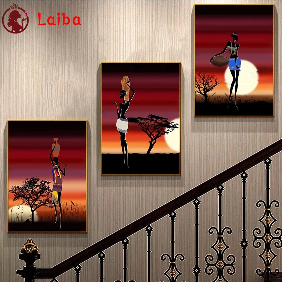 Diamond Mosaic round drill abstract art sunset african woman Cross Stitch Diamond Art Painting Full Square Decor For Homex3pcs
Diamond Mosaic round drill abstract art sunset african woman Cross Stitch Diamond Art Painting Full Square Decor For Homex3pcs